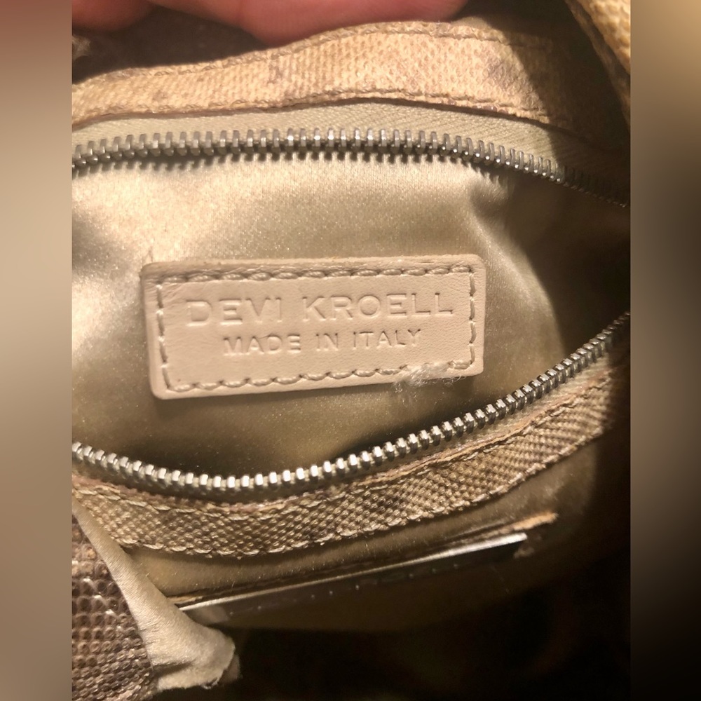 Devi Kroell Designer Python Snakeskin Hobo Should… - image 8